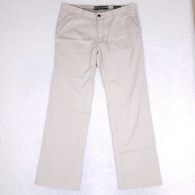 Pantalones de mezclilla para hombre Enzo 36 caqui beige algodón pierna recta chinos informales Foto 1 de 4