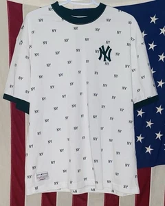 Camiseta New Era MLB New York Yankees Para Hombres 2XL Blanca Estampado de Logotipo Nuevo sin Etiquetas NUEVA - Imagen 1 de 2