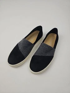 Women's Splendid Suede/Fabric Slip-On Sneaker Flats Black & Gray Size 8.5M - Picture 1 of 13