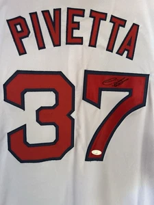 NICK PIVETTA Signed Boston Red Sox Custom Jersey (JSA Basic COA) - Picture 1 of 4