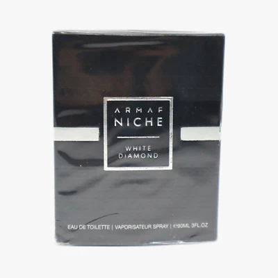 Armaf Niche White Diamond Eau de Toilette Spray para Hombres 3 fl oz - NUEVO Foto 1 de 4