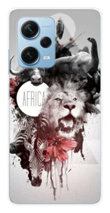 Coque en silicone imprimée compatible Xiaomi Redmi Note 12 Pro Plus Africa Swag - Bild 1 von 3