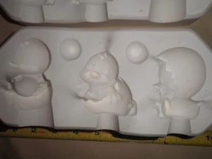 Ceramic Slip Cast Casting Mold Three Ducklings Hatching Eggs Scioto 304 - Picture 1 of 8