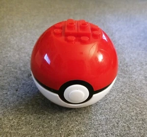 Mega Bloks Pokemon Pokeball 2 1/2" pulgadas de diámetro buen estado limpio VER NOTAS - Imagen 1 de 4