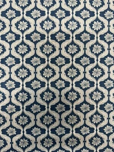 CLARKE & CLARKE Fabric Giverny Col.Midnight - Picture 1 of 10