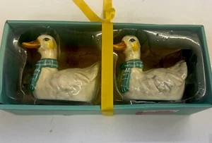 Heather Goldminc Blue Sky 2023 Easter/spring DUCKS SALT and PEPPER SHAKERS - Picture 1 of 7