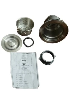 Kitchen Sink Drain 3-1/2 Inch Assembly Kit with Removable Deep Sink Strainer - Picture 1 of 3