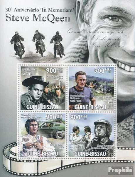 Folheto Selos Guiné-Bissau 2011 Mi 5298-5301 (completo. edição) Memor MNH 2011 - Imagem 1 de 1