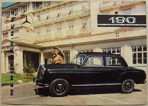 MERECEDES BENZ 190 Car Sales Brochure 1950s #361e - Picture 1 of 4