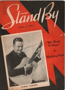 Tommy Tanner 1936 Stand By Magazine April 4 We Want to Help Knitting Tips - Picture 1 of 2