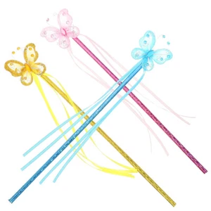 3 Pcs Butterfly Child Party Favors Fairy Wands for Girls - Picture 1 of 12