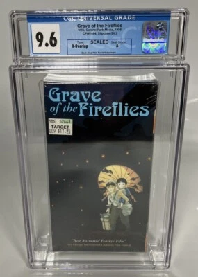 VHS — CGC 9.6/A+  GRAVE OF THE FIREFLIES (1998 CPM) - Rare Vintage Anime Film - Image 1 of 4