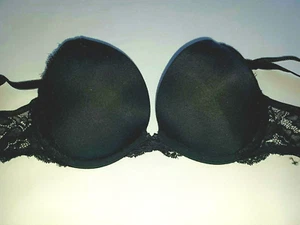 Victoria Secret Bra Push Up Dream Angels Underwire 34C Lace Sexy Black - Picture 1 of 9