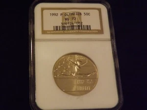 1992-P   50 C        OLYMPICS     NGC  MS  70 - Picture 1 of 2