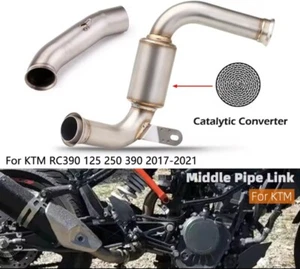 Vorschalldämpfer-Ersatzrohr mit Metallkat KTM RC 390 2017-2021 DUKE390 2017-2020 - Bild 1 von 6