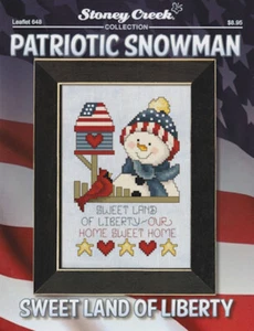 Sweet Land Of Liberty - Patriotischer Schneemann ~ Stoney Creek Collection - Bild 1 von 1