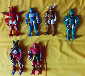 LOTTO FIGURE VINTAGE I 5 SAMURAI TROOPER SHIDO SAMI SIMO RYO DEMON RASTA - Foto 1 di 7