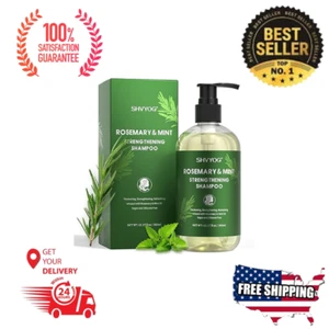 Rosmarin Shampoo für Haarwachstum, Rosmarinöl Shampoo mit Minze und Teebaum... - Bild 1 von 10