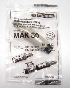 Hirschmann Female 6-Pin DIN Connector / MAK 60 / DIN 45 322 - Picture 1 of 1