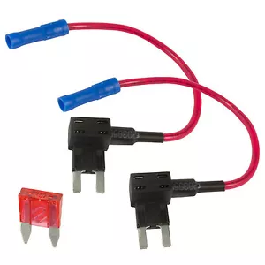 2 x Add A Circuit Piggy Back Fuse Tap Mini Blade Fuse Holder ATM ATP 12V - Picture 1 of 1