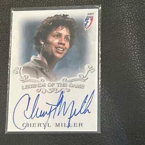 2007 Rittenhouse WNBA Legends of the Game Auto Cheryl Miller Auto HOF 🔥 - Picture 1 of 6