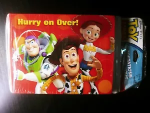 Disney Pixar TOY STORY Birthday Party Invites& Thank You cards Hurry on Over NIB - Picture 1 of 3
