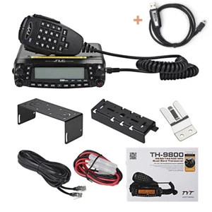 TYT TH-9800 50W Cross-band 809CH Radio mobilne Radio dwukierunkowe + kabel VProgrammingowy - Zdjęcie 1 z 9