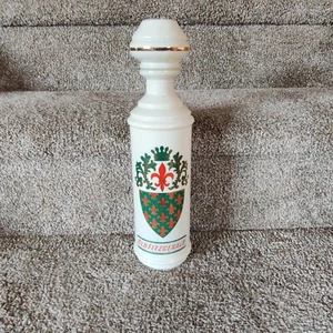 Vintage alte Fitzgerald Fleur de Lis Milchglas Dekanter Stitzel Weller Destillerie - Bild 1 von 6