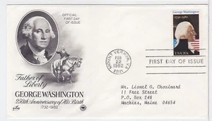 TurtlesTradingPost- George Washington 250th- 1982 #1952- Artcraft Variety FDC - Picture 1 of 1
