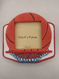 Resin Basketball Photo Frame 4 x 4 - Picture 1 of 3