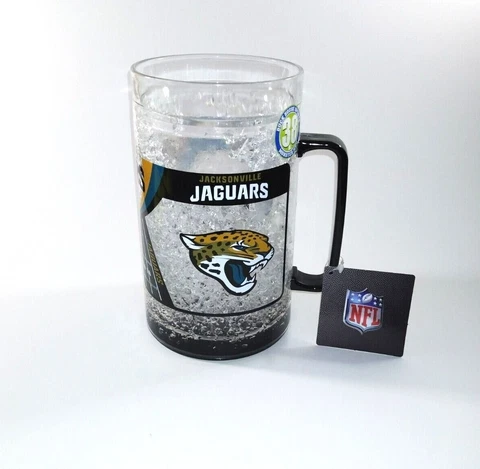 NFL Jacksonville Jaguars 38oz Crystal Freezer Monster Mug Duck House Sports Cover