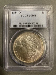 1884O Morgan Silver Dollar - PCGS MS65 - Picture 1 of 2