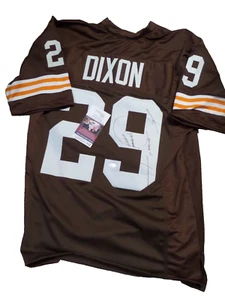 Camiseta estilo profesional marrón firmada por Hanford Dixon, certificado de autenticidad, Top Dawg - Imagen 1 de 2