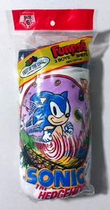 Sonic The Hedgehog Funpals Fruit of the Loom 3 Boys Briefs SIZE 6 VTG 90s Rare - Picture 1 of 9
