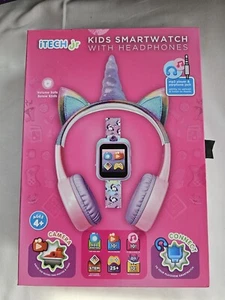 iTECH Jr Niños Niñas Reloj Inteligente Con Auriculares - Unicornio Rosa (Abierto - Caja / Nuevo) - Imagen 1 de 3