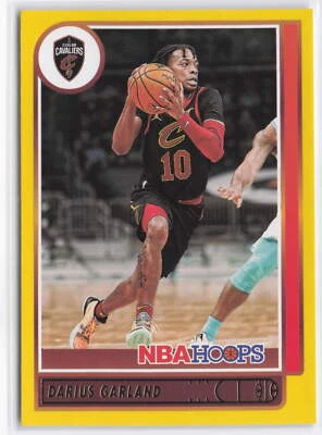 2021-22 Hoops #95 Darius Garland Yellow - Image 1 of 2