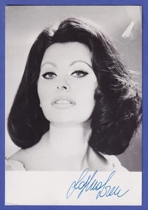 Sophia Loren Original-Autogramm 60er Jahre  - Bild 1 von 1