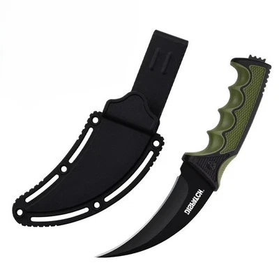Cuchillo táctico de 8,5" Karambit cuchillo de caza de combate cuchillo de hoja fija con funda Foto 1 de 4