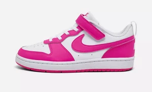 Nike Court Borough Low Recraft Zapatos Niñas Blanco Rosa DV5456 123 - Imagen 1 de 8