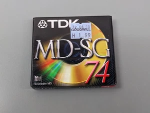 TDK MD-SG Mini Disc, 74 Minute, Sealed - Picture 1 of 2
