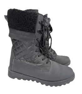 Polar Women's Size 6 Zip Fur Thermal Water Resistant Black Boots - Zipped Pocket - Picture 1 of 12