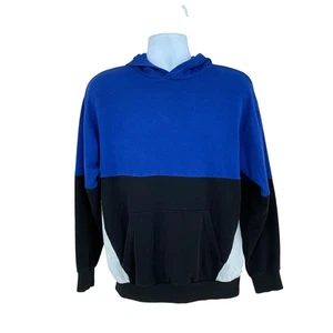 H&M Youth Hooded Sweatshirt Size 16-18 Colorblock Blue Black Gray Long Sleeve - Picture 1 of 13