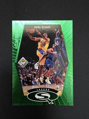 1998-99 Upper Deck UD Choice #SQ13 Kobe Bryant Starquest VERDE Paralelo - Lakers - Imagem 1 de 4