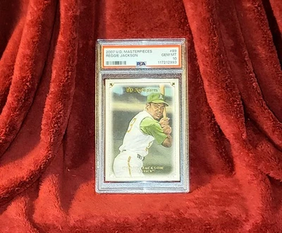 REGGIE JACKSON 2007 UPPER DECK MASTERPIECES #89 ATHLETICS HOF PSA 10 🔥 - Image 1 of 2