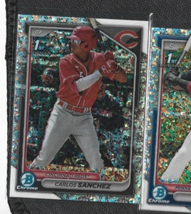 Carlos Sanchez   2024 Bowman Chrome 1st Speckle Refractor - Picture 1 of 1