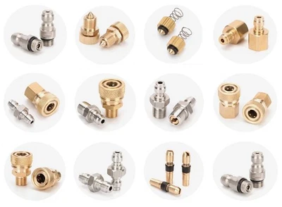 PCP 4500PSI High Pressure Air Pump Quick Connect Refilling Adapter Fitting Parts - Image 1 of 4