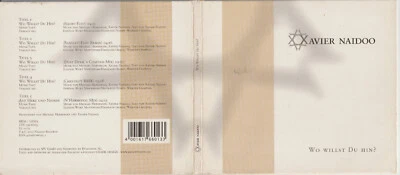 XAVIER NAIDOO - WO WILLST DU HIN (5 TRACK MAXI-CD) - Bild 1 von 2
