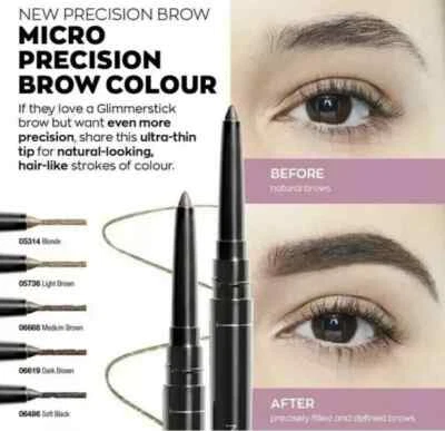 Avon Ultra Precision Self Sharpening Brow Liner Pencil In Various Shades Boxed - Image 1 of 3