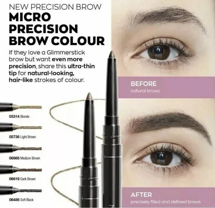 Avon Ultra Precision Self Sharpening Brow Liner Pencil In Various Shades Boxed - Image 1 of 3