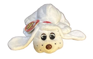 RARE 2007 Pound Puppies Puppy Soft #01100 Paw Prints GIFT WHITE LONG EARS NWT - Picture 1 of 8